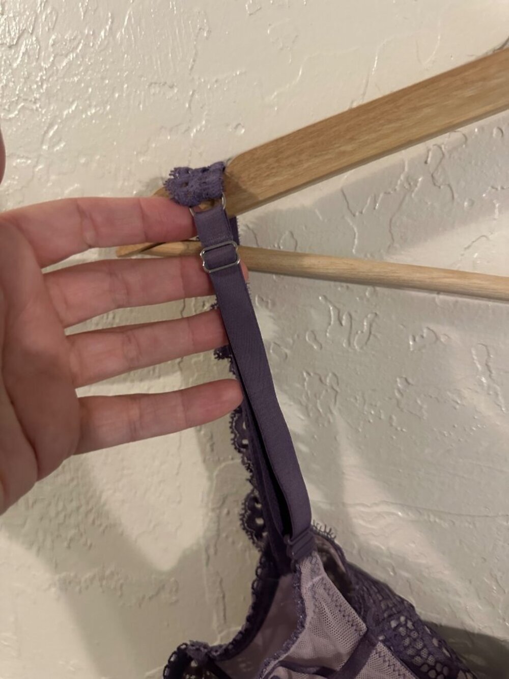 Victoria’s Secret Dream Angels Purple Lacy Push Up Without Padding Bra - Picture 7 of 8